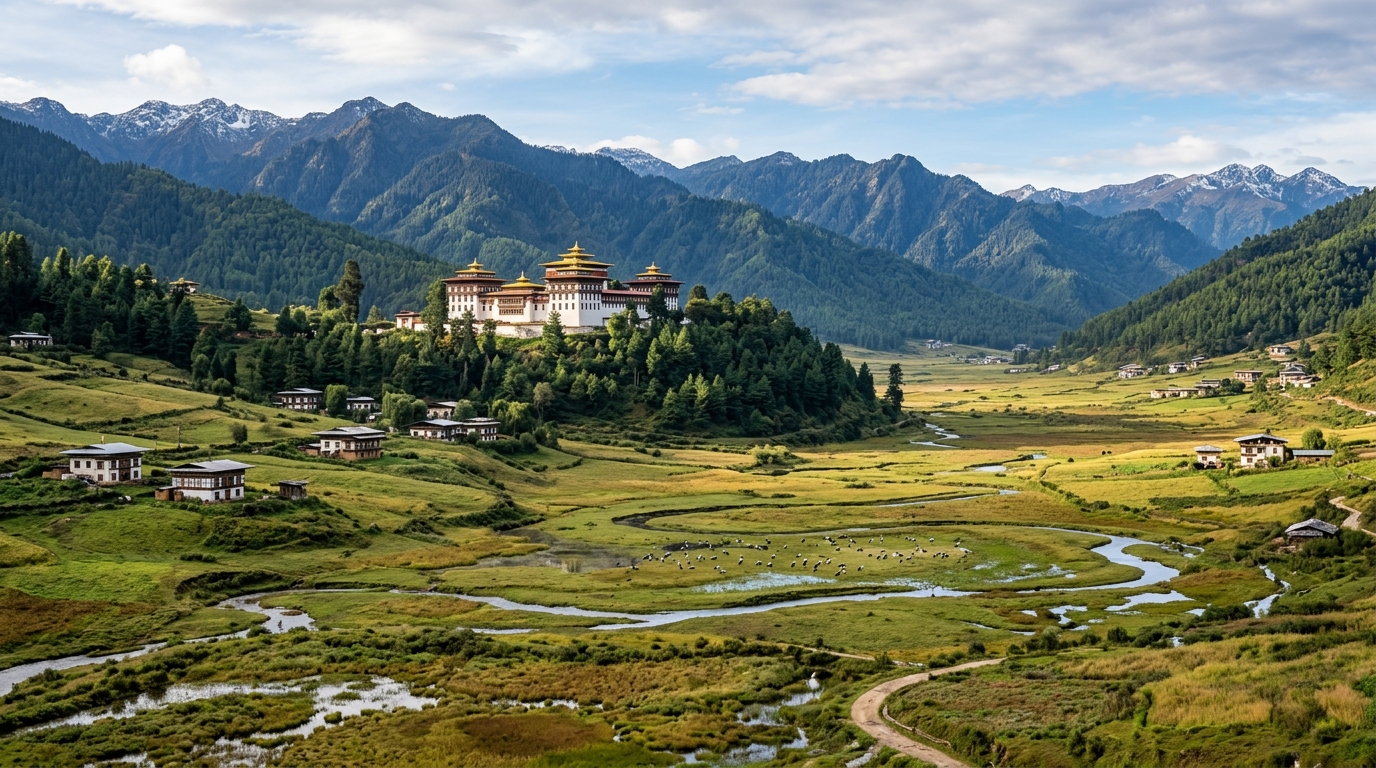 Phobjikha Valley & Gangtey Monastery