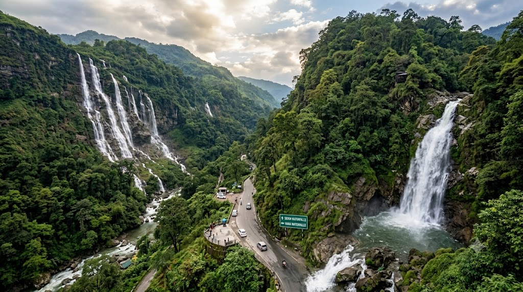 Seven Sisters & Naga Waterfalls